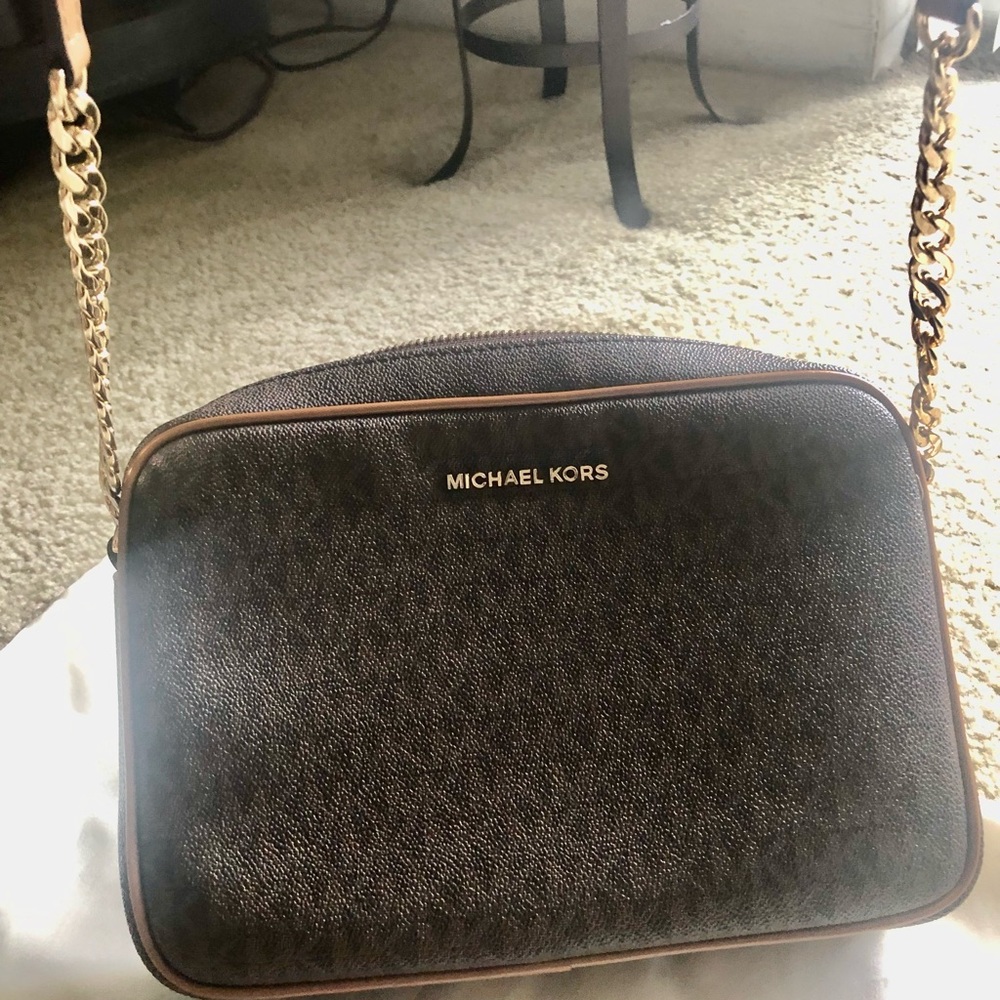 Michael Kors Dark Brown Crossbody Bag